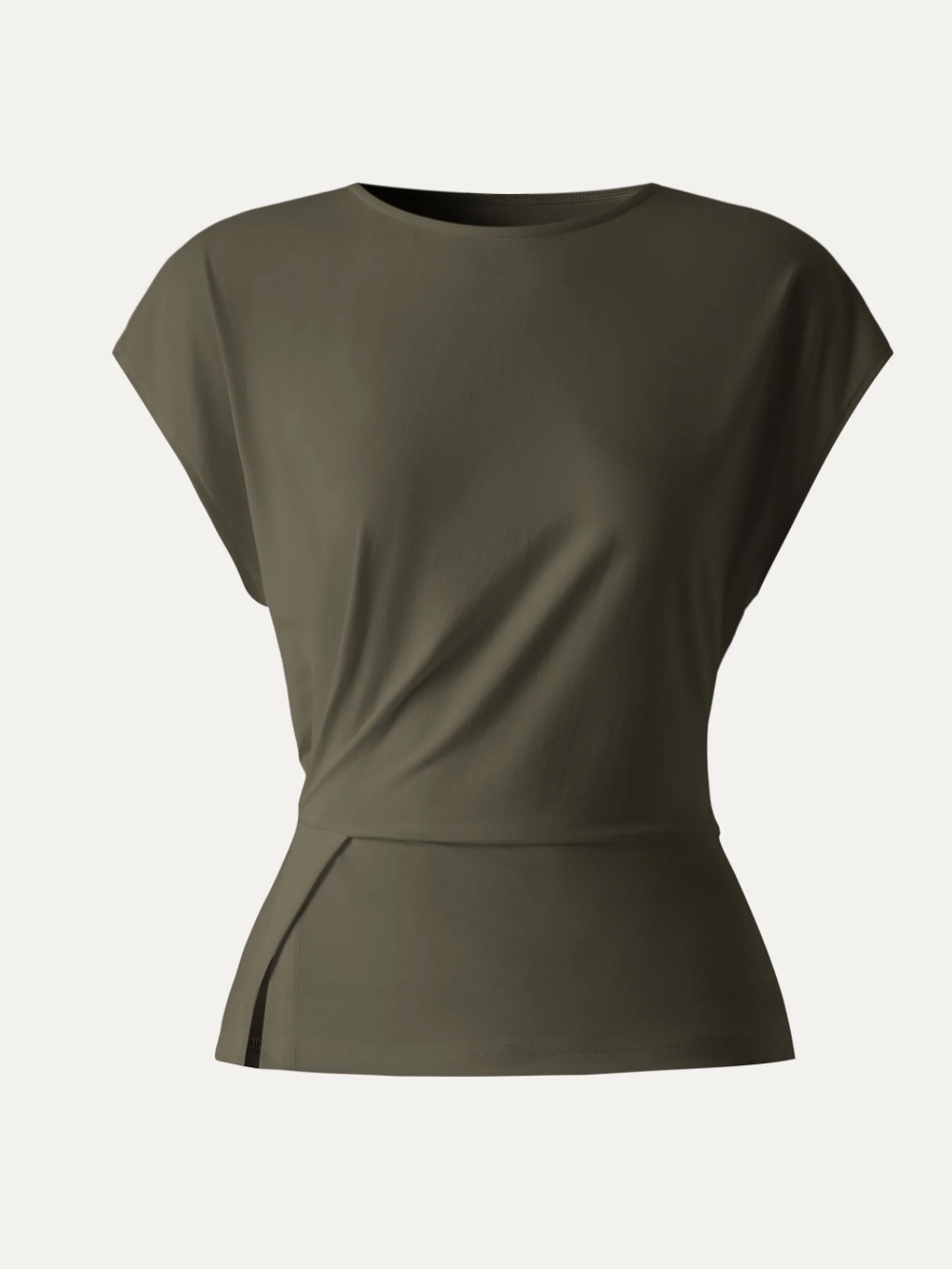 OGL Ponte Cooling Ponte Relaxed Round Neck Tucked Top